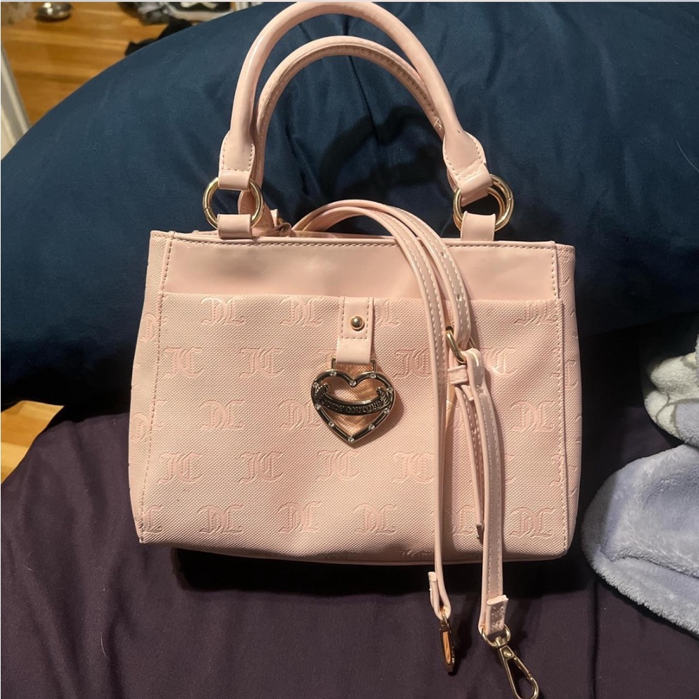 Juicy Couture Pink Satchel with Heart Accent
